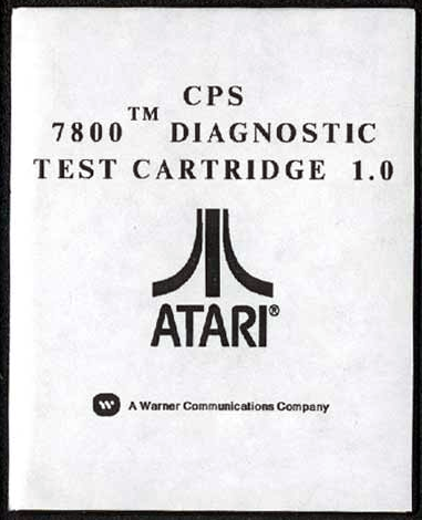 Diagnostic Test Cartrige (USA) 7800 Game Cover